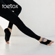 Toesox yoga socks non-slip rubber Pilates sports five-toe socks Mia series black ribbon S (size 34~38)