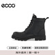 爱步（ECCO）男士工装靴马丁靴男靴 214714  02001黑色 41 