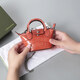 LONGCHAMP Women's LE PLIAGE CUIR series cowhide change packaging decoration bag women's bag gift women 10099 HVC 838 coral color