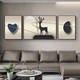 
Yonghuan Yilu Gaosheng atmospheric living room decorative paintings and sofa background wall hanging painting abstract triptych T10975 60*80/120*80/60*80 suitable for 3.8 meters left