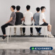 Mesa de comedor de Pashaman estilo crema francesa mesa panorámica de comedor panorámico y silla Combinación sala de estar simple mesa de comedor rectangular pequeña 1043y [crema blanco] 1047p# silla de comedor de oratrones cuatro combinación