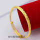 GIOIO Hong Kong duty-free imitation gold bracelet imitation 9999 pure gold bracelet flat bracelet with ring certificate + gift
