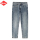 Lee Dprre Jeans de nueve puntos Summer Summer Style 2025 New Tendy Elastic Retro Fit Pequeños pantalones informales rectos 9720 28