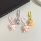 星曌【9764人已购】可爱卡通头套动物少女手机小挂件新款礼物配饰挂饰闺蜜饰品包包钥匙扣垫片挂绳小东 【单件装】 抱喵黄大耳狗(挂坠式)