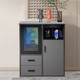 Machine de bar à thé avec armoire de désinfection pour le salon ménage en bois massif smart léger armoire intégrée 2024 Nouveau distributeur d'eau entièrement automatique 9902 style européen chaud