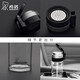 Copa de vidrio Heenoor una sola capa engrosada de té de té de té anillo Gran capacidad Copa de agua Xino Portable Tienda insignia Negra 6076 Modelo de mostrador 695 ml de gran capacidad