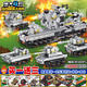 
Lego tank super heavy remote control electric assembled T34 World War II missile building block toys Strategic tank Gift