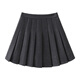 Qiaoyi dark gray pleated skirt for women spring and autumn 2025 new winter woolen skirt high waist slimming thickened jk skirt dark gray - woolen regular style M 90-105Jin Jin is equal to 0.5 kg