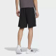 阿迪达斯 （adidas）短裤男裤夏季新款运动裤宽松舒适透气针织休闲五分裤IP3932 KC3897黑色三条纹 S