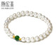 Chao Acer Qingyu Pearl Jasper S925 Silver Bracelet Women's Silver Jewelry Hand Accessories for Mother's Birthday Gift Women Pearl Approximately 5.5-6mm Chain Length Approximately 16cm (Elastic Cord)