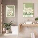 TURBOSUN bathroom hanging paintings with high-end feel without punching bathroom landscape hanging painting landscape decoration paintings hanging above toilet toilet ZSH13547-Wait for flowers to bloom Outer frame 60x80cm aluminum alloy frame + plexiglass