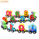 Shantoulin Village Magnetic Train Digital Building Blocys Multifonctional Toys's Power's Power Brain Assembly 2-3 Boy et Girl Magretic Digital Train 27 chapitres de deux ans