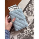 Passport clip protection cover Passport bag Passport storage bag Card bag Document storage bag Passport bag Travel ticket clip Sky blue (small amount of spot) 2XS