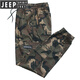 Jeep Spirit printanière et pantalons élastiques d'été hommes lâches et polyvalentes à la mode des jambes attachées camouflage de travail pantalon occasionnel de la protection du travail