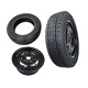 Yusenyi, адаптированный к Jinpeng D70V8 Readinghan Tang Tire Стальное кольцо 15565R13-дюймового запасного шин Электрическое полное четырехколесное автоматическое кольцо + набор шин 155/65R13