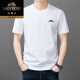 Classic Car 100% reines Baumwoll-Kurzärärt-T-Shirt für Männer 2025 Sommer dünner rundes Hals Top lässig halbärmelig T-Shirt für Männer Lyc-TYS9929 Grau 2xl (120) [141-160jin [Jin gleich 0,5 kg]]