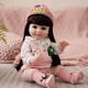 Doris 55cm rebirth simulation doll bathing princess gift box toy dress up baby girl birthday gift gift