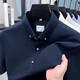 Classic Car (LAOYECHE) pure cotton short-sleeved shirt occupation 2025 summer casual solid color shirt men business formal wear half-sleeved top AN15260 white M