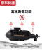 Two snow small remote control nuclear submarine submarine children's electric toy boat can be launched waterproof boy mini speedboat black submarine-six channels battery + screwdriver + charging cable