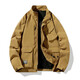 Olabonjo Ola Bomjoola 9906 Frühling und Herbst Vielseitige Trendy Sport Outdoor -Ladung Freizeitclip Brown L.