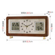 Combas new Chinese style solid wood desk clock living room pendulum clock desk clock perpetual calendar desktop clock TV cabinet ornaments home clock solid wood desk clock 399 (20*16cm)