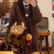 Viaje queen 2025 New Raccoon Cat Mackpack Doll Crossbody Bag Doll Cartoon Single Hearsbody Bag Crossbody Bagcoon
