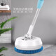 German ceiling cleaning artifact household sweeping dust sweeper roof electric mop retractable and extended electric model can wipe 4 meters high / 8 pieces of cloth light blue