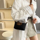 Longxiang Pingtin nylon dumpling bag women's single handle handbag simple and fashionable one-shoulder crossbody mobile phone coin wallet black