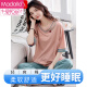 Modal pijama de algodón puro para mujeres en verano delgados pantalones de manga corta ropa casera casual 2025 nuevo traje cyan yd7374 l (165)