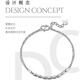 Dirholl PT950 platinum red bean bracelet for women, platinum fashionable high-end jewelry, birthday gift for girlfriend and wife PT950 platinum red bean fashionable platinum bracelet for women