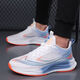 
Men's shoes for spring and summer new style flying woven breathable mesh running shoes soft sole shock-absorbing men's sports trendy shoes LS-826 blue and black 44