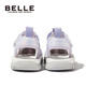 Belle children's shoes, girls' river shoes, 25-year new summer outdoor beach shoes, boys' sports sandals, purple/beige 29