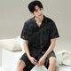 莫代尔2025年新款睡衣男士夏季短袖短裤家居服男款夏天薄款休闲大码套装 6627男款 M 标准(高165\100斤)