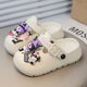 HUALIN FASHION Children's EVA slippers anti-slip cartoon hole shoes for indoor and outdoor babies wearing white 24 -25