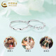 CHINA GOLD S925 silver ring for men and women Möbius ring butterfly couple ring holiday birthday gift for girlfriend and lover Möbius butterfly ring couple version