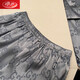 Langsha Ice Silk Pajamas Summer Men's Teen Short Sleeve Cardigan Home Suit Thin Summer 2025 New Set 673 Jacquard Black GG Black 3XL