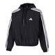 阿迪达斯 （adidas）套装女装25春夏防风梭织连帽夹克宽松外套跑步运动束脚长裤2件套 JZ2162+DY8696 S