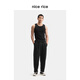 nice rice 25 summer new cotton blended texture radish wide-leg knitted sweatpants NHX12099 Coal Shihei (287G) M