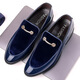 
Fat Donglai men's leather shoes 2025 new youth trend Korean casual shoes pointy toe large size men's shoes British groomsmen 9905 black 38