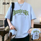 Camiseta para hombres de manga corta GLM Marca de altura de verano de altura