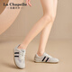 La Chapelle Frauenschuhe 25 Jahre Neue Frauenschuhe Mesh atmungsable Brettschuhe lässig vielseitige Frauenschuhe Trainingschuhe nicht stinkend Füße Leichtgewichtige Frauenschuhe Beige xxe6628-2 36