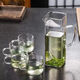 ENSHOUSU Épaissined carré Crescent Verre Fair Cup de thé domestique Diviseur de thé à la chaleur Fleurée de thé à la chaleur Ensemble accessoires de thé Kung Fu Filtre Thé 12023 MODE CRYPTION THE-258ML Square Moon