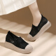 Sipuwang Dick-Soled Fisherman-Schuhe für Frauen 2025 Sommer Dünner Hohlschuhe Spitzen-Mesh atmungsaktiv und hohe lässige Single-Schuhe für Frauen JST 1283 Khaki (Fersenhöhe 4 cm) 35