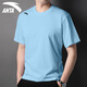 Anta quick-drying T-shirt short-sleeved men's thin style 2025 summer new ice silk quick-drying clothes round neck half-sleeved running fitness clothing 7114-8 Wing spread blue L (175)