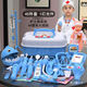 Timini full set of simulated internet celebrity play house children's toys little doctor toy set for boy princess little baby toys girl baby toys girl baby medical powder 42-piece set of medical toys