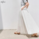 
Eifli (eifini) Eifli 2025 summer new large A-swing mid-length umbrella skirt for women with mass-slim commuter texture skirt white extended version M 100-110Jin [Jin equals 0.5 kg]