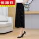 
Hengyuanxiang 2025 spring and summer new Chinese style Chinese style buckle stand collar casual chiffon embroidered shirt plus skirt two-piece set women 829 white top XL