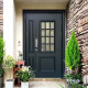 Cast aluminum villa door double-opening glass entrance door mother door entry door rural self-built house door double-open custom SK-829 [All styles/sizes/colors can be customized