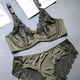 Shan Nanwei [2694 people] European and American Spongeless Sexy 200Jin [Jin equals 0.5 kg] Large size bra set, gather fat MM big white suit 90E