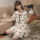 Pajamas for women, thin summer large size cute princess style 2025 new short-sleeved shorts summer home clothing set (JDX) Women 695 M (suggested height about 160, weight 80-10